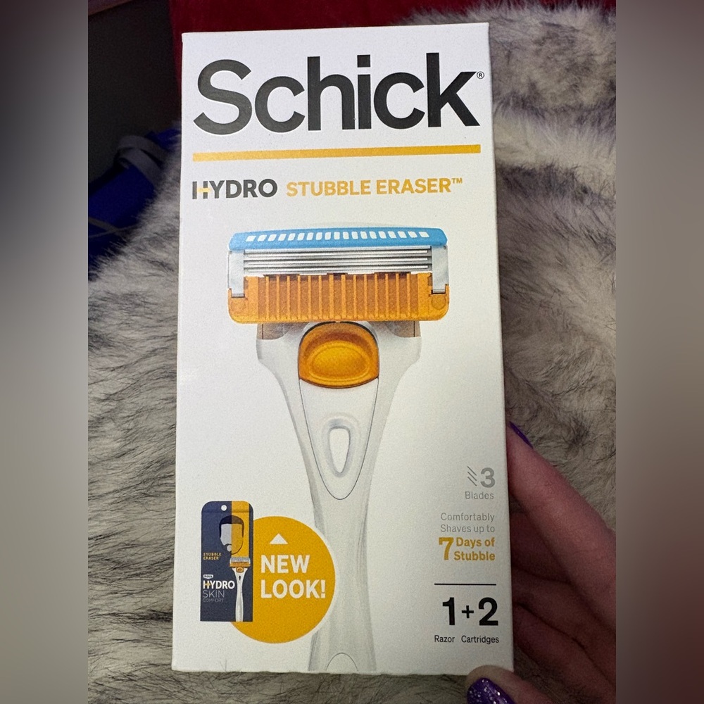 Schick Hydro Stubble Eraser Razor - White and Orange